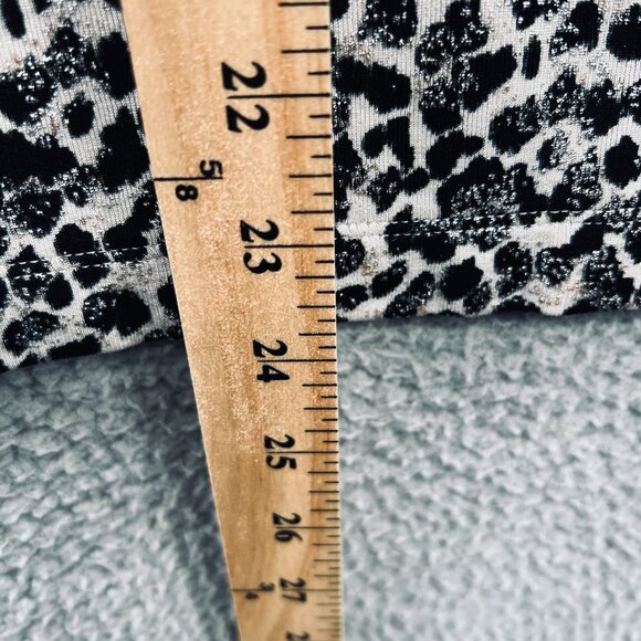 Chicos Travelers Womens Top 2 Large Black Cream Animal Print Sleeveless Shirt‎ - Picture 7 of 7